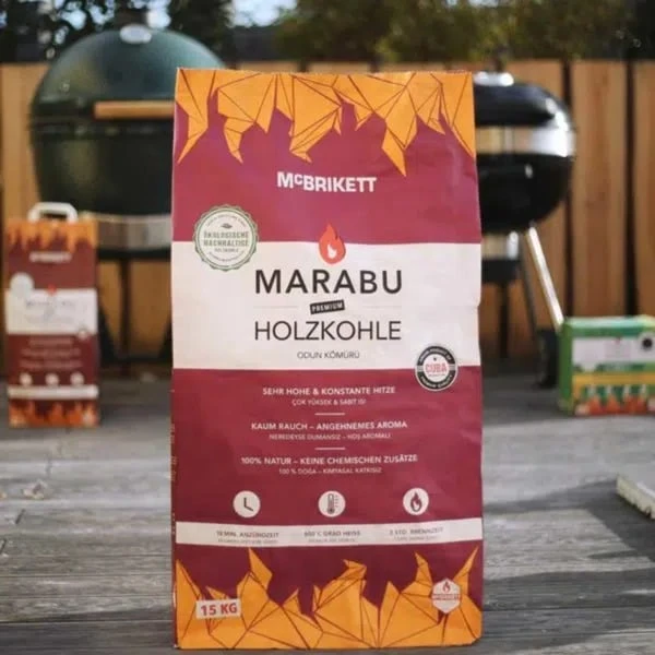 MCBrikett Marabu Holzkohle, 15kg 2 MCBrikett Marabu Holzkohle, 15kg - Image 2